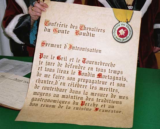 Dokument der Inthronisation