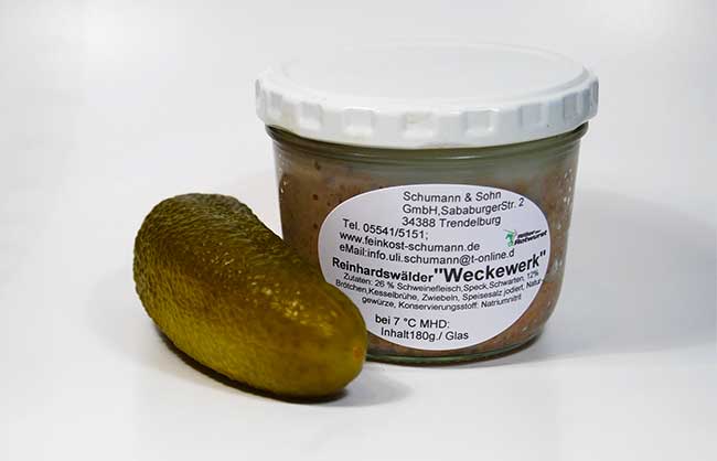 REINHARDSWÄLDER WECKEWERK, WECKEWURST IM GLAS